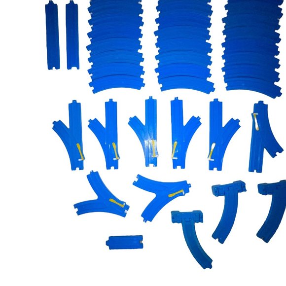 Vtg Thomas the Train Trackmaster 78Pc Elevated Curved Straight Start Stop Switch - Picture 4 of 5